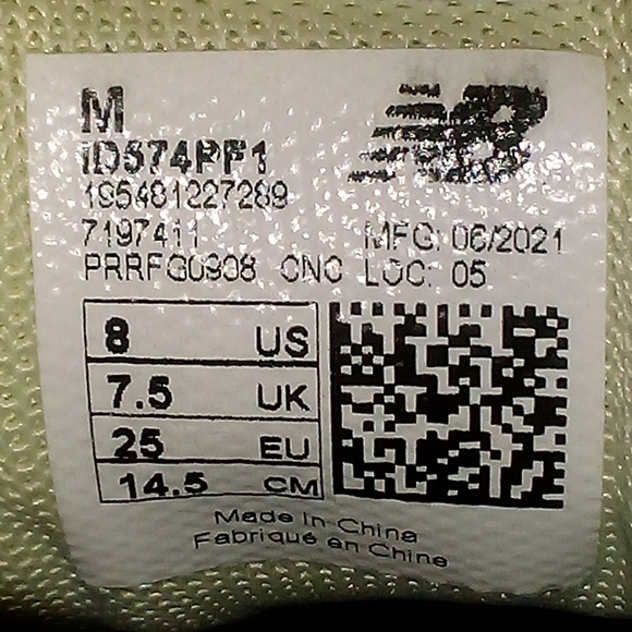 New Balance 574 Baby & Toddler 8 Suede Pink Casual Shoes ID574PF1 - Picture 8 of 8